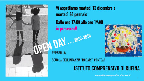 Video-presentazione Open Day della Scuola dell'Infanzia G. Rodari - Contea